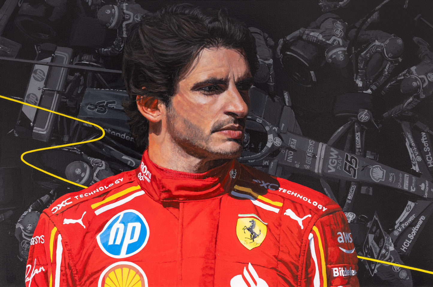 Sainz 24 / Original Painting