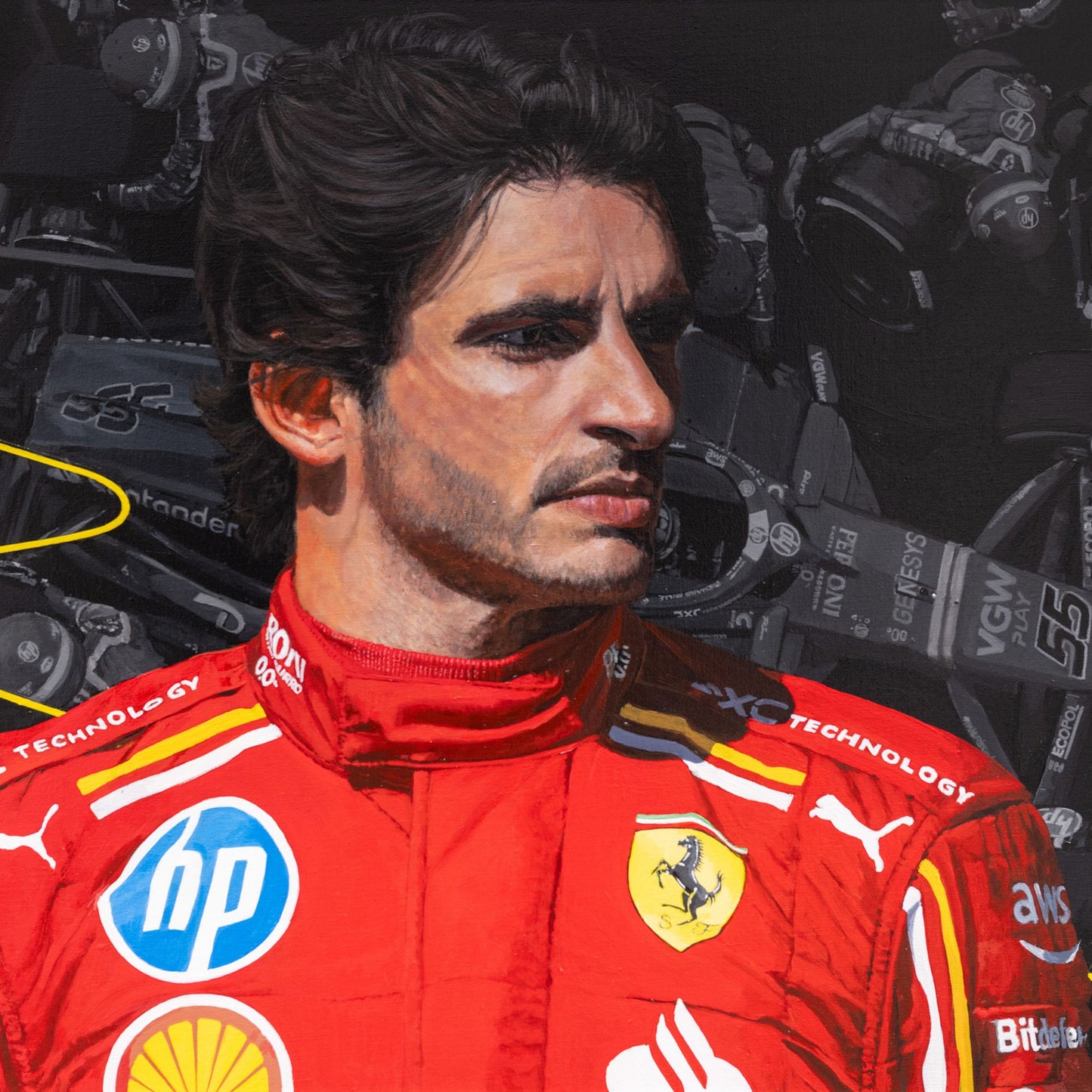 Sainz 24 / Original Painting